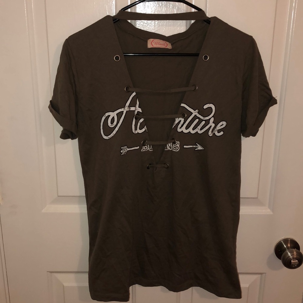 Cut and tied tshirt